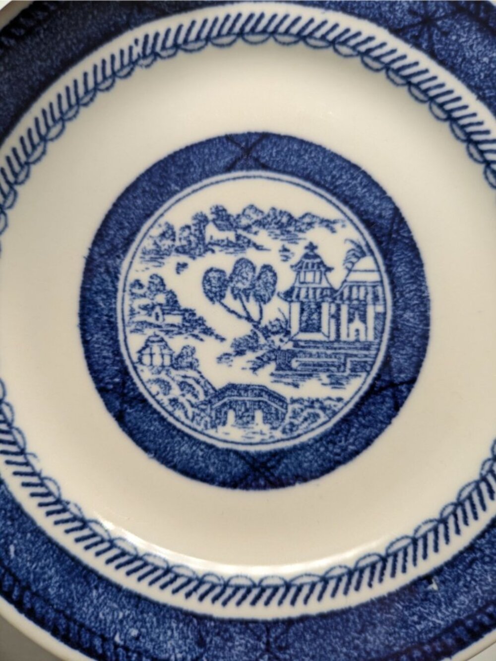 Syracuse China Old Cathay Tea Bread Plate Blue White Oriental Design Replacement